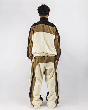 "RADIANT AURA" WIDE LEG SWEATS (CARAMEL MOCHA)