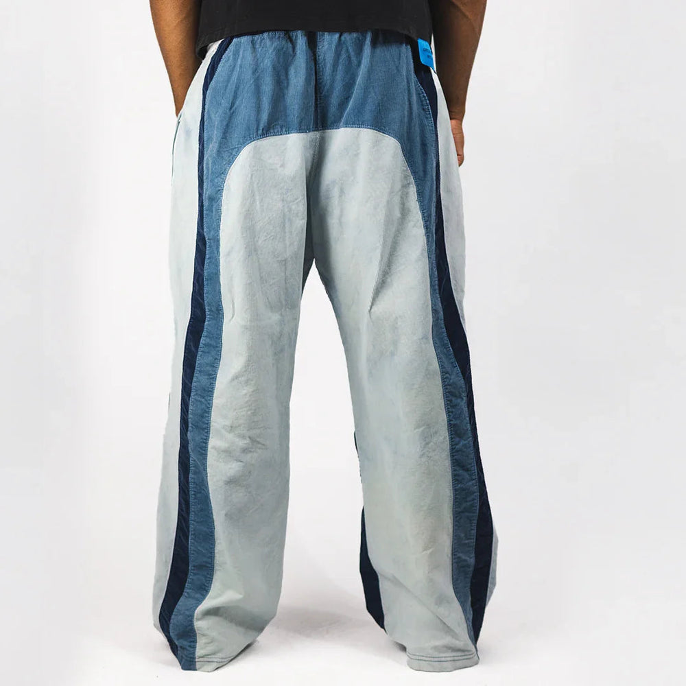 "RADIANT AURA" WIDE LEG SWEATS (COASTAL WAVES)