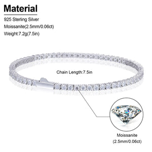 Lévêque Tennis Diamond Bracelet 2mm