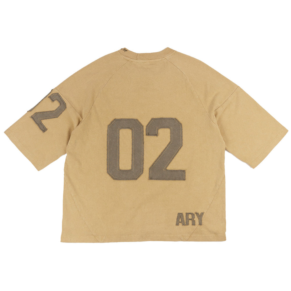 "GOLDEN WHEAT" PANELED OVERSIZED JERSEY