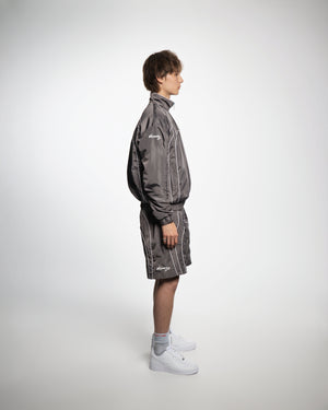 “RADIANT AURA” NYLON SHORTS ( SHADOW GREY)