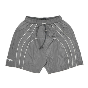 “RADIANT AURA” NYLON SHORTS ( SHADOW GREY)