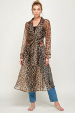 Cheetah Organza Coat