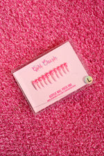 Pink Drip Press On Nails