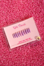 Purple Marble Press On Nails