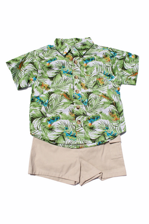
            
                Load image into Gallery viewer, Green Chameleon Button Up Shirt
            
        