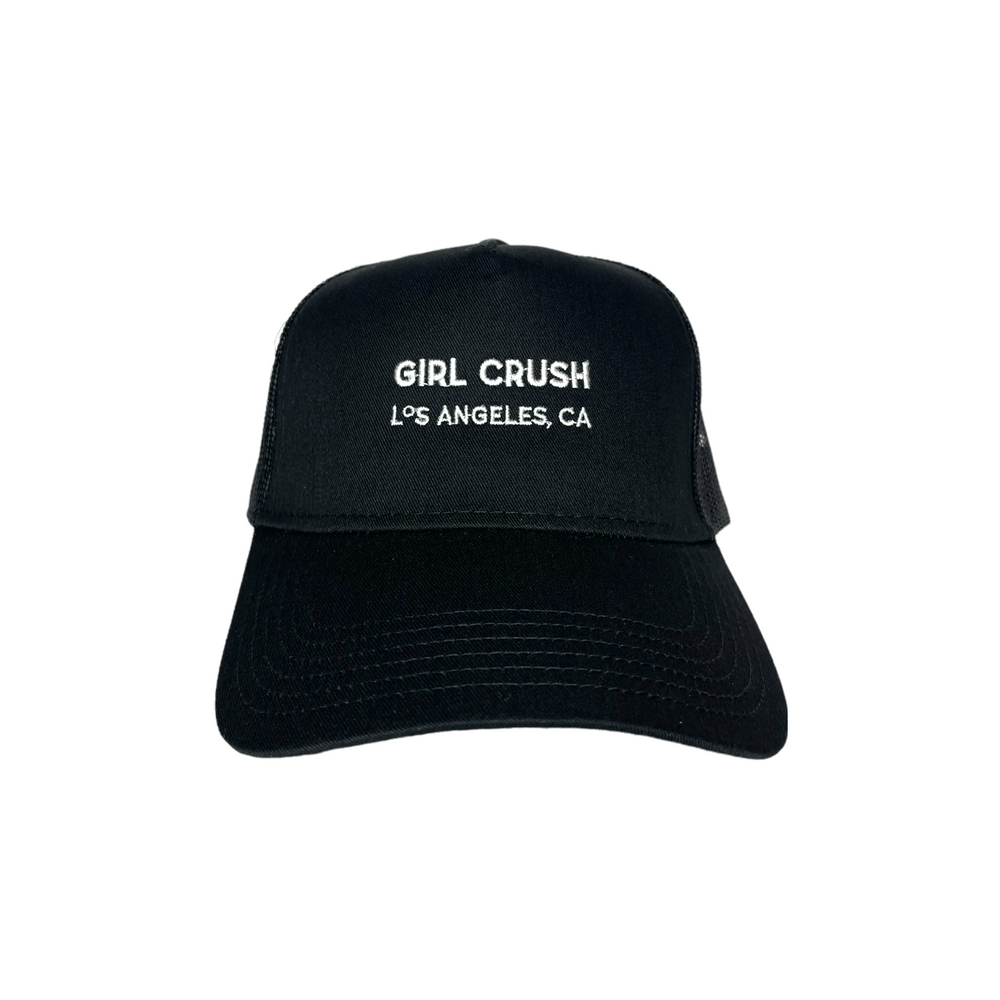 
            
                Load image into Gallery viewer, Black &amp;#39;Girl Crush&amp;#39; LA Snapback Hat
            
        
