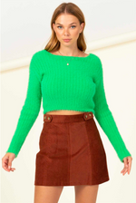 Kelly Green Knit Sweater